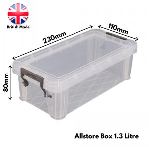 Allstore Plastic Storage Box Size 10 (1.3 Litre)